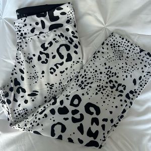 Adidas black and white leggings